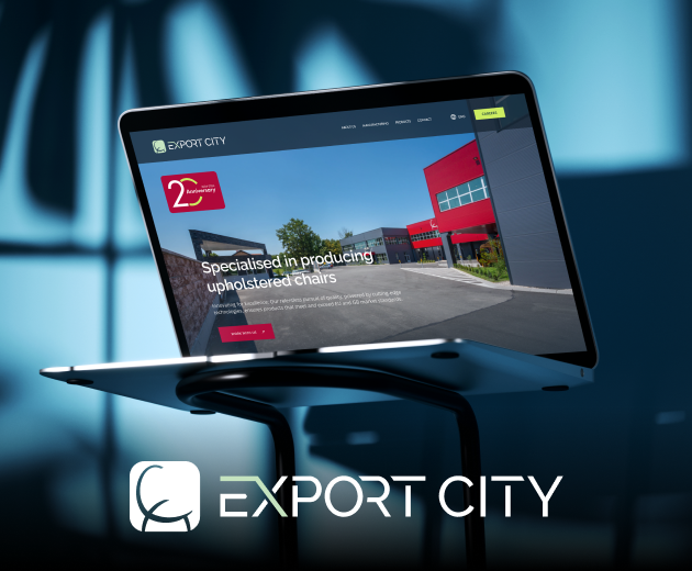 Kidak studio portfolio work export city brand identity website design & development