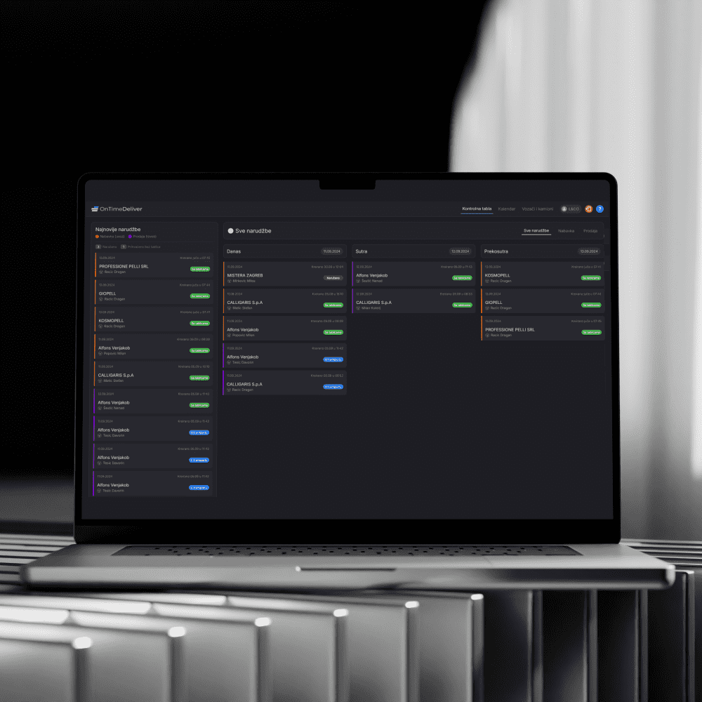 OnTimeDeliver - Tracking Orders